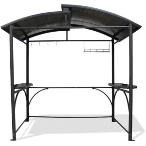 ABRI-BARBECUE - Gartenhaus, Aluminium und Polycarbonat, anthrazitgrau - DCB GARDEN