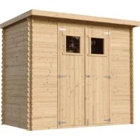 TIMBELA M310 Holzhaus Gartenhaus - Gartenschuppen Holz B239xL142xH200 cm/ 2,63 m2