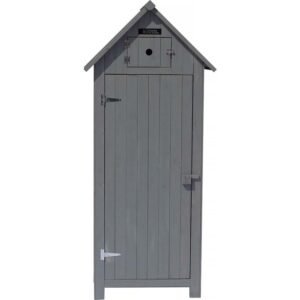Gartenschrank Cabanon - 77 x 54.5 x 179 cm - Anthrazit